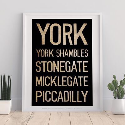 York, York Shambles, Stonegate, Art Print