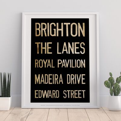 Brighton, The Lanes, Royal Pavillion, Art Print