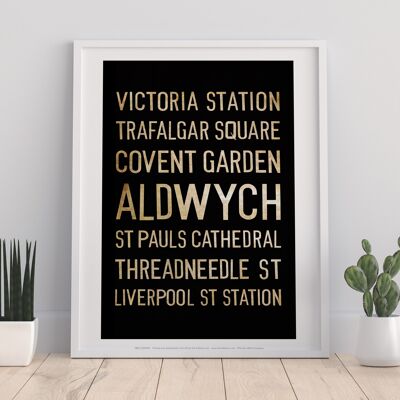 Victoria Station, St Pauls Cathedral, Art Print