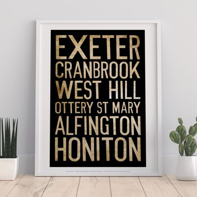Exeter, Cranbrrok, West Hill, Art Print