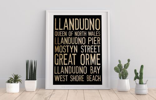 Llandudno, Queen Of North Wales, West Shore Beach Art Print