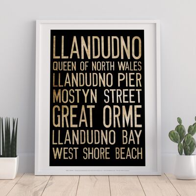 Llandudno, Queen Of North Wales, West Shore Beach Art Print