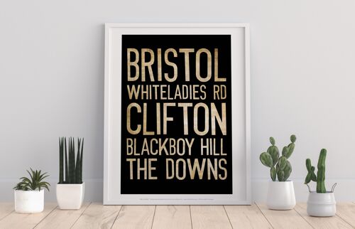 Bristol, Whiteladies Road, Clifton, Art Print