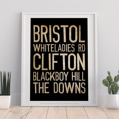 Bristol, Whiteladies Road, Clifton, Art Print