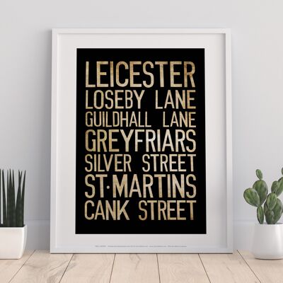 Leicester, Loseby Lane, Guildhall Lane, Art Print