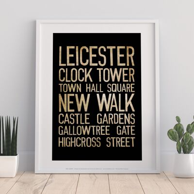 Leicester, Clock Tower, Town Hall Square, Art Print