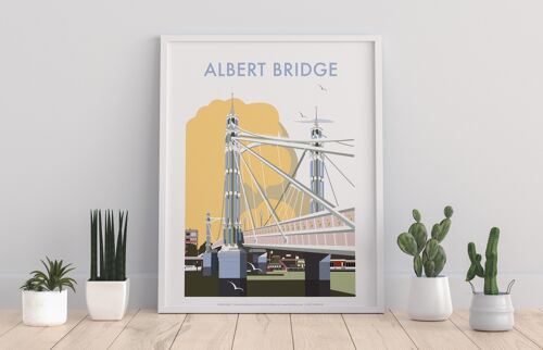 Albert Bridge By Artist Dave Thompson - Premium Art Print