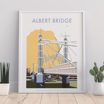 Albert Bridge By Artist Dave Thompson - Premium Art Print