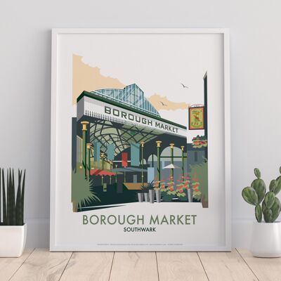 Borough Market By Artist Dave Thompson - Premium Art Print