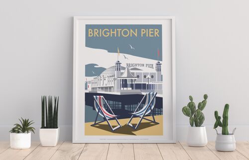 Brighton Pier By Artist Dave Thompson - Premium Art Print