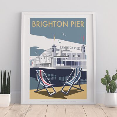 Brighton Pier By Artist Dave Thompson - Premium Art Print