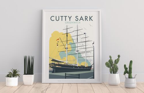 Cutty Sark By Artist Dave Thompson - Premium Art Print