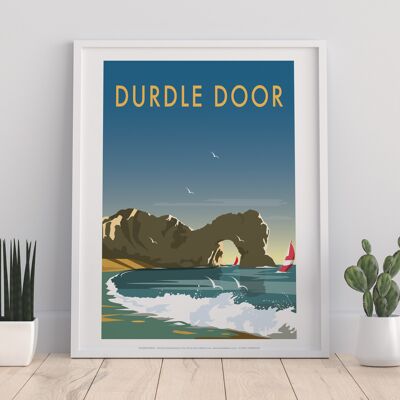 Durdle Door By Artist Dave Thompson - Premium Art Print