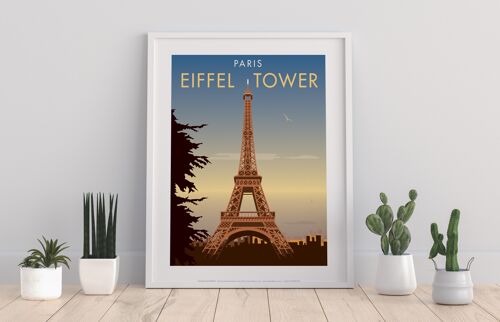 Eiffel Tower Paris By Artist Dave Thompson - Art Print