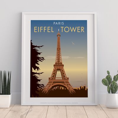 Eiffel Tower Paris By Artist Dave Thompson - Art Print