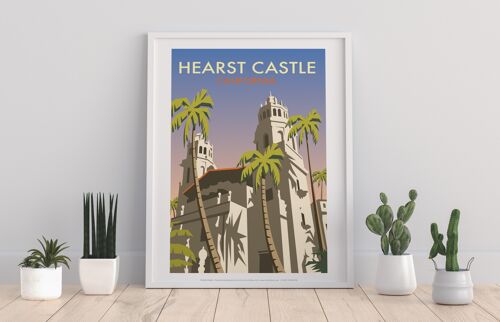 Hearst Castle By Artist Dave Thompson - Premium Art Print