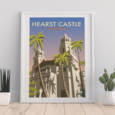 Hearst Castle By Artist Dave Thompson - Premium Art Print