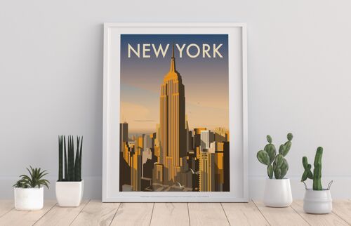 New York By Artist Dave Thompson - 11X14” Premium Art Print