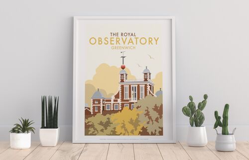 The Royal Observatory By Artist Dave Thompson - Art Print