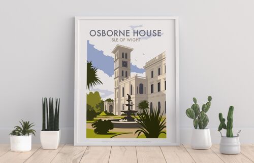 Osbourne House By Artist Dave Thompson - Premium Art Print