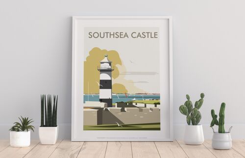 Southsea Castle By Artist Dave Thompson - Premium Art Print
