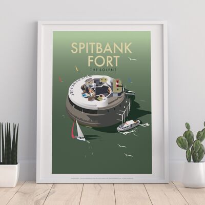 Spitbank Fort By Artist Dave Thompson - Premium Art Print
