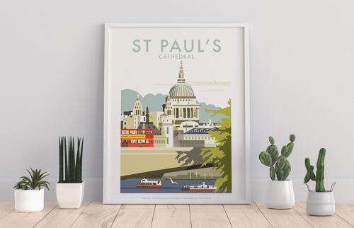 St Paul's By Artist Dave Thompson - 11X14” Premium Art Print