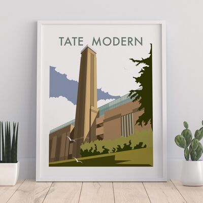 Tate Modern By Artist Dave Thompson - Premium Art Print