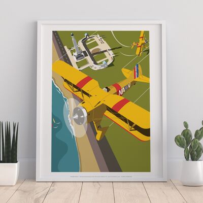 Plane By Artist Dave Thompson - 11X14” Premium Art Print