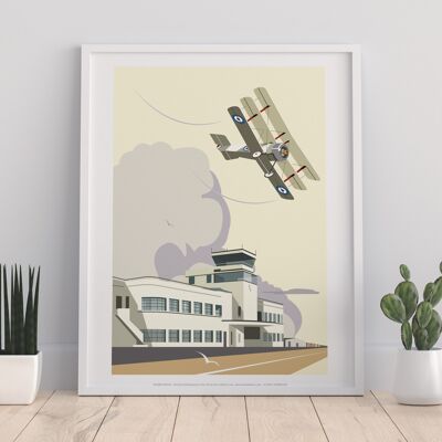 Airport By Artist Dave Thompson - 11X14” Premium Art Print