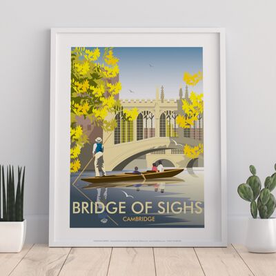 Bridge Of Sighs, Cambridge By Artist Dave Thompson Art Print