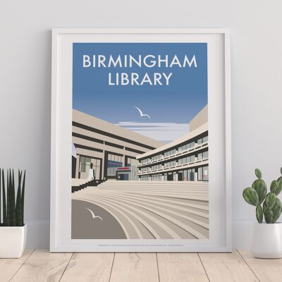 Birmingham Library By Artist Dave Thompson - Art Print