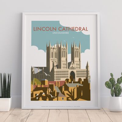 Lincoln Cathedral By Artist Dave Thompson - Art Print