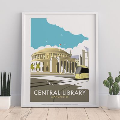 Central Library By Artist Dave Thompson - Premium Art Print