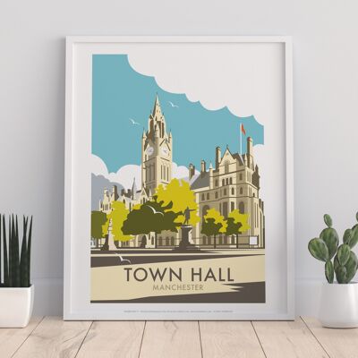 Town Hall By Artist Dave Thompson - 11X14” Premium Art Print