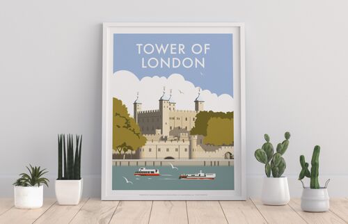 Tower Of London By Artist Dave Thompson - Premium Art Print