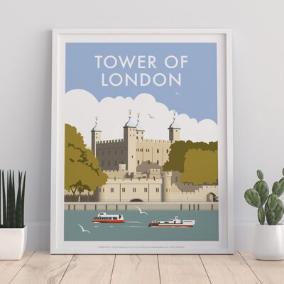 Tower Of London By Artist Dave Thompson - Premium Art Print