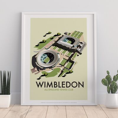 Wimbledon By Artist Dave Thompson - 11X14” Premium Art Print