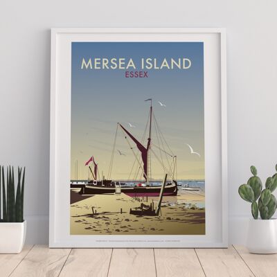 Mersea Island By Artist Dave Thompson - Premium Art Print