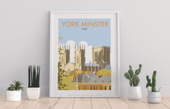 York Minster par l'artiste Dave Thompson - Premium Art Print