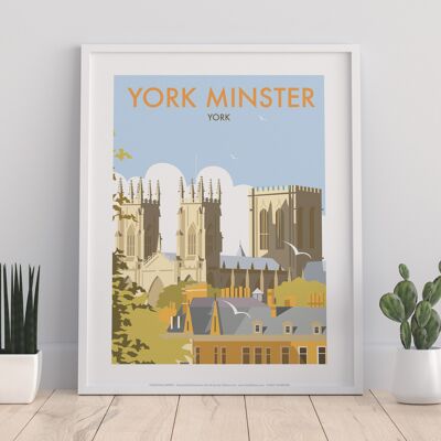 York Minster By Artist Dave Thompson - Premium Art Print