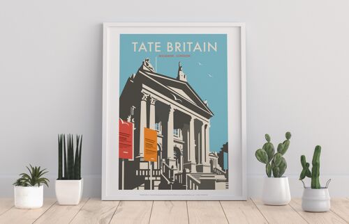 Tate Britain, Blue By Artist Dave Thompson - Art Print