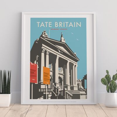 Tate Britain, Blue By Artist Dave Thompson - Art Print