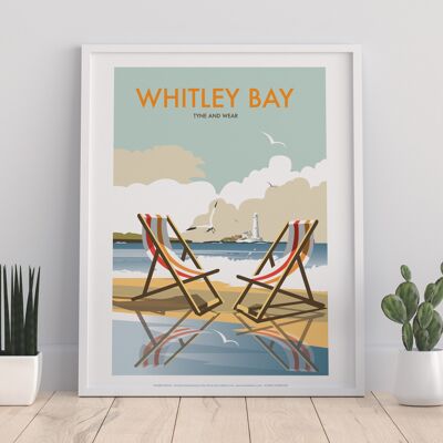 Whitby Bay By Artist Dave Thompson - Premium Art Print