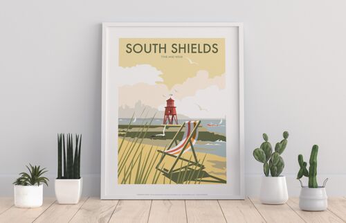 South Shields By Artist Dave Thompson - Premium Art Print