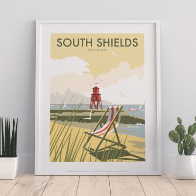 South Shields By Artist Dave Thompson - Premium Art Print