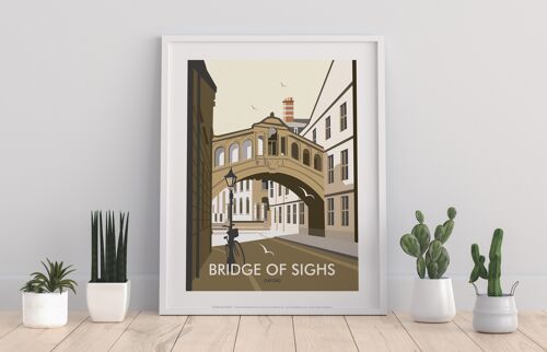 Bridge Of Sighs, Oxford By Artist Dave Thompson Art Print