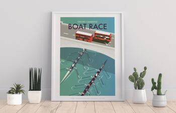 Course de bateaux par l'artiste Dave Thompson - 11X14" Premium Art Print