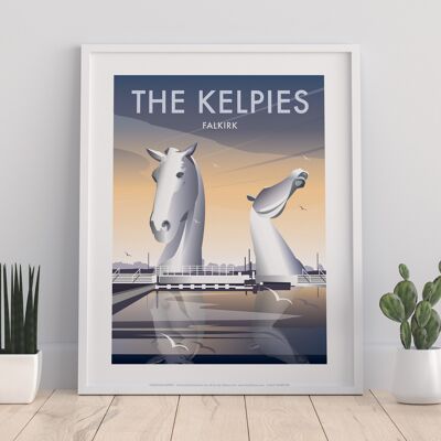 The Kelpies By Artist Dave Thompson - Premium Art Print
