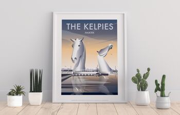 Les Kelpies par l'artiste Dave Thompson - Impression d'art premium
